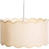 Beliani GAIREZI - Hanglamp - Wit/Lichtbeige - Polyester