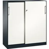 C+P Schuifdeurkast ASISTO C 3000, 3 ordnerhoogten, met afdekplaat, breedte 1200 mm,