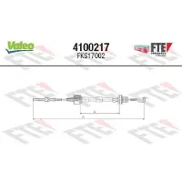 Valeo 4100217 Koppelingskabel