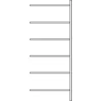 Ssi Legbordstelling R3000, Aanbouwstelling, B 1025 x D 300 mm, draagvermogen 100 kg,