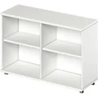 Schäfer Shop - Open kast TETRIS WOOD - 2 OH - hoogte met glijders - B 1200 mm - wit