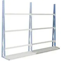 MANORGA Profiel-magazijnrek, eenzijdig, aanbouwsectie, H 3000 x L 1500 x D 340 mm