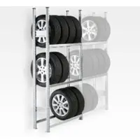 Ssi Bandenstelling R 3000, basissectie, H 2490 x B 995 mm, 3 dwarssteunparen