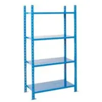 MANORGA Legbordstelling-basissectie, m. 4 legborden van plaatstaal, B 1010 x D 500 x H 2000 mm