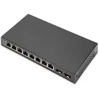 Digitus DN-80067, Gigabit switch voor op het bureau, 8 poorten + 2 Gigabit SFP poorten