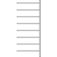 Ssi Aanbouwstelling R 3000, 8 legborden, B 1025 mm x D 500 mm, legborden gelakt