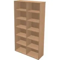 Schäfer Shop Boekenrek TETRIS WALL - 6 OH - B 1200 x D 420 x H 2250mm - beuken decor