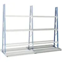 MANORGA Profiel-magazijnrek, dubbelzijdig, aanbouwsectie, H 3000 x L 1800 x D 600 mm