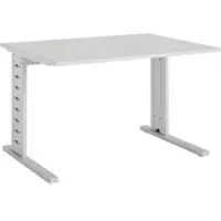 Schäfer Shop Bureautafel Moxxo IQ, rechthoek, C-poot, B 1200 x D 800 x H 735 mm, lichtgrijs