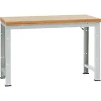 Manuflex werkbank Profi standaard, Tafelblad multiplex B 1500 x D 700, lichtgrijs