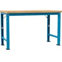 Manuflex werkbank Profi speciaal, tafelblad multiplex, 1500 x 700 mm, lichtblauw