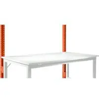Manuflex Opbouwframe, laag, Basistafel STANDAARD werktafel/werkbank UNIVERSAL/PROFI, roodoranje