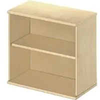 Schäfer Shop aanbouwrek LOGIN, 2 dossierhoogtes, B 800 x D 420 x H 726 mm, ahorn decor