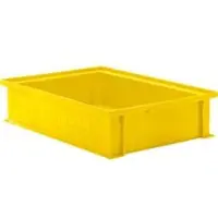 Ssi Stapelbak 14/6-2G, inhoud 10,3 l, tot 20 kg, met verzonken greep, L 465 x B 314 x H 105mm, polypropeen, geel