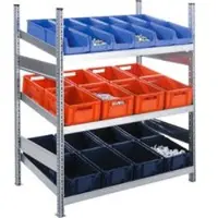 Ssi Complete stelling MBR 3000, basissectie, 3 schuine vakniveaus, 1536 x 500 x 1004 mm
