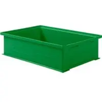 Ssi Stapelbak 14/6-2H - polypropeen - tot 20 kg - met verzonken greep - L 465 x B 314 x H 120mm - 12L - groen