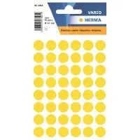 Herma Multipurpose-etiketten, Ø 13 mm, rond geel, permanent hechtend, om met de hand t - 20 stuks