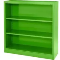 Schäfer Shop MS iCOLOUR boekenkast - plaatstaal - 3 OH - B 950 x D 400 x H 1215 mm - appelgroen RAL 6018