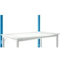 Manuflex Opbouwframe, laag, Basistafel STANDAARD werktafel/werkbank UNIVERSAL/PROFI, lichtblauw