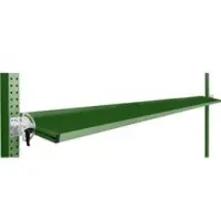 Manuflex kantelbare opbergconsole, voor de serie Universal of Profi, bruikbare diepte 345 m, voor tafelbreedte 2000 mm, resedagroen