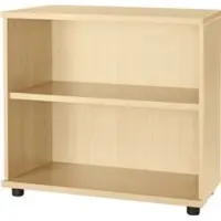 Schäfer Shop Boekenkast van hout, 2 legborden, B 800 x D 421 x H 750 mm, ahorn