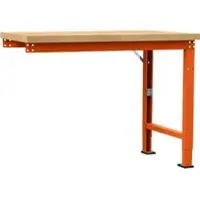 Manuflex aanbouw-werkbank Profi speciaal, tafelblad multiplex, 1250 x 700 mm, roodoranje
