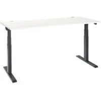 Schäfer Shop Bureau ERGO-T 2.0 - elektrisch in hoogte verstelbaar - B 1800 x D 800 x H 640-1300 mm - T-voet antraciet - wit - ons merk