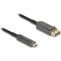 DeLOCK Active Optical Cable USB Type-C to DisplayPort 8K 60 Hz 40 Gbps 20 m