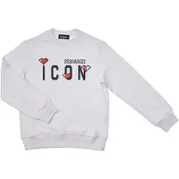 Dsquared2 Icon DQ2033D0-09BDQ Sweatshirt met ronde hals voor meisjes