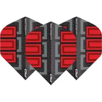 Red Dragon Hardcore Radical Black & Red Blocks - Dart Flights