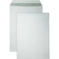 DULA C4 Enveloppen A4 formaat wit - 229 x 324 MM - 50 stuks - Zelfklevend met plakstrip - 120 Gram -