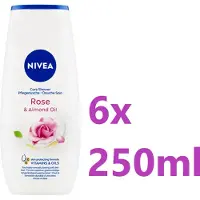 Nivea Care - Douchegel - Rose & Almond - Oil - 6x 250ml