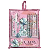 Stitch Disney Tekenset - Schoolset - Etui Set - Etui, Lineaal, Potloden