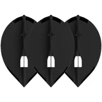 L-Style Champagne L2 Teardrop Black - Dart Flights