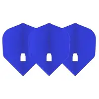 L-Style Champagne Flight L3 Shape Solid Blue - Dart Flights