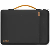 Tech-Protect Baja MacBook 13 / 14 Inch Laptop Sleeve Tas Zwart / Oranje