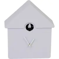 Housevitamin Wandklok - Cuckoo-klok - Lilla (lichtpaars) - 24x27x9 cm