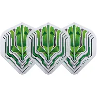 L-Style Champagne Flight EZ L1 Standard Origin Series Clear Green - Dart Flights