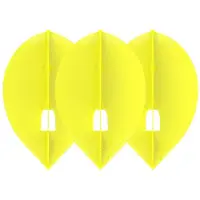 L-Style Champagne L2 Teardrop Yellow - Dart Flights