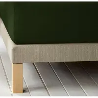 De Witte Lietaer Hoeslaken Laurence Kahki - 160 x 200/220 x h 30 - Katoen Flanel
