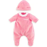 Corolle Mon Grand Poupon pyjama met muts roze babypop 36 cm