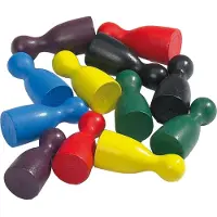 Philos Halma Kegels / Pionnen Groot (60 stuks)