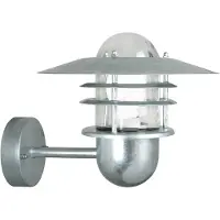 Nordlux Agger LED Wandlamp | 1x E27 Max 60W | ip44 | Dimbaar | Zilver