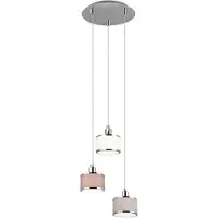 TRIO KAPRUN - Hanglamp - Chroom - excl. 3x E14 28W - In hoogte aanpasbaar