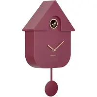 Karlsson wandklok modern cuckoo oro dark mauve