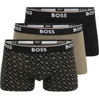 BOSS Boxershorts 'Power' bruin / brokaat / zwart / wit