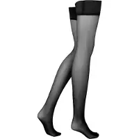 Hunkemoller Overknee kousen 'Stay Ups 15 Denier Second Skin' zwart