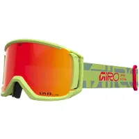 Giro - Skibrillen - Revolt Glacier Green Burst Vivid Ember voor Unisex van Wol - Groen