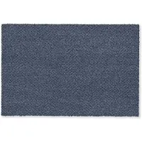 MuchoWow Deurmat 60x40 cm - Droogloopmat Zwart - Blauw - Patroon - Strepen - Mat voor binnen - Schoonloopmat - Deurmatten met print - Inloopmat