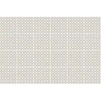 Wallfluent Tegelstickers - Zeshoekige Motieven In Een Raster Stickers Voor Op Tegels - Set van 24 stuks 15 x 15 cm - Beige Tegelstickers Keuken - Achtergronden En Patronen Tegelfolie Badkamer